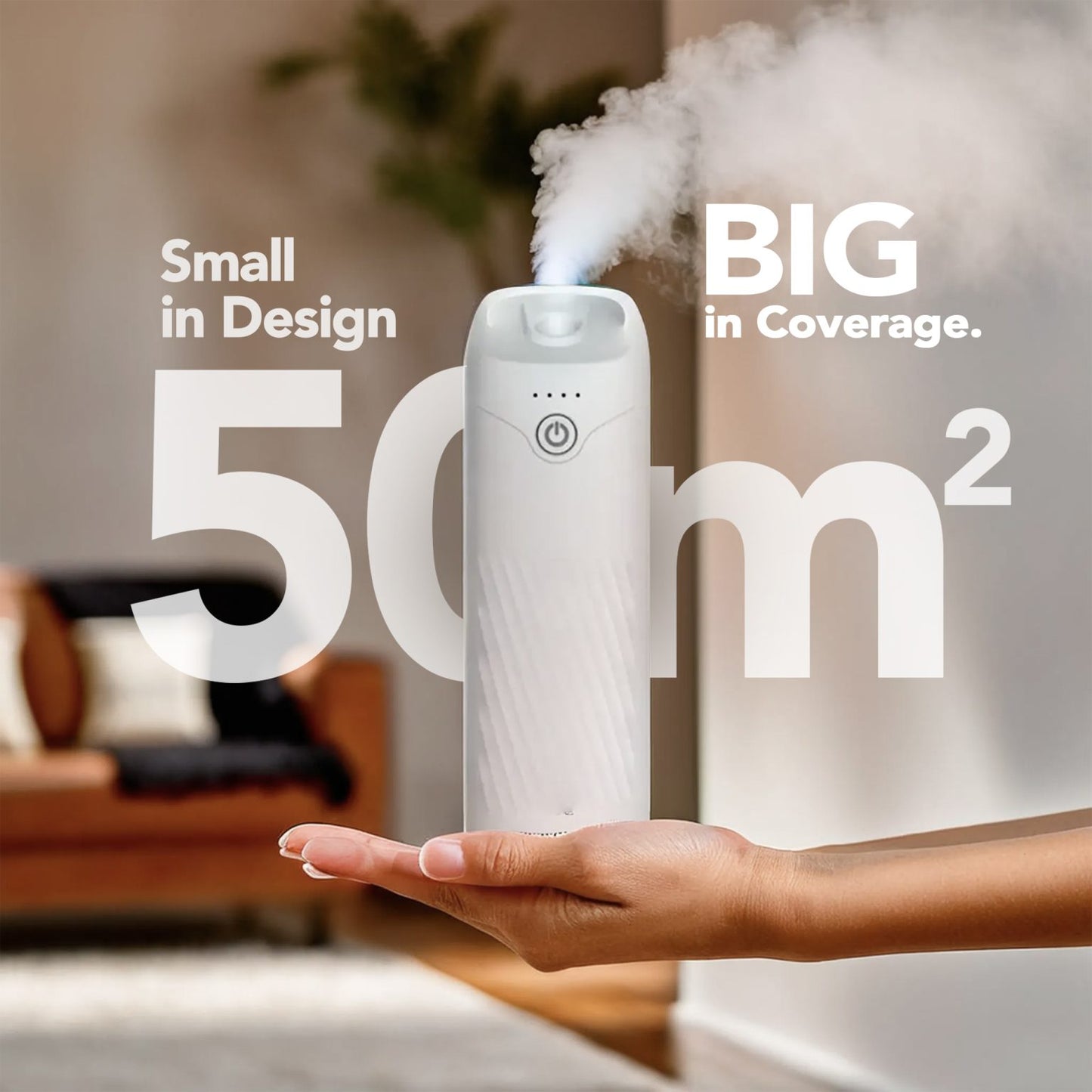 Tower white diffuser With 120ML Ultrasonic Oil