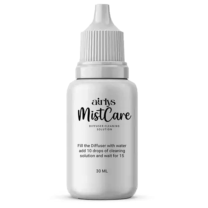 Airlys MistCare Diffuser Cleaning Kit,Essential Oil Diffuser Cleaner with Premium Microfiber Cloth & Swabs,Restores Mist Flow, Extends Diffuser Life,for All Ultrasonic & Waterless Diffuser