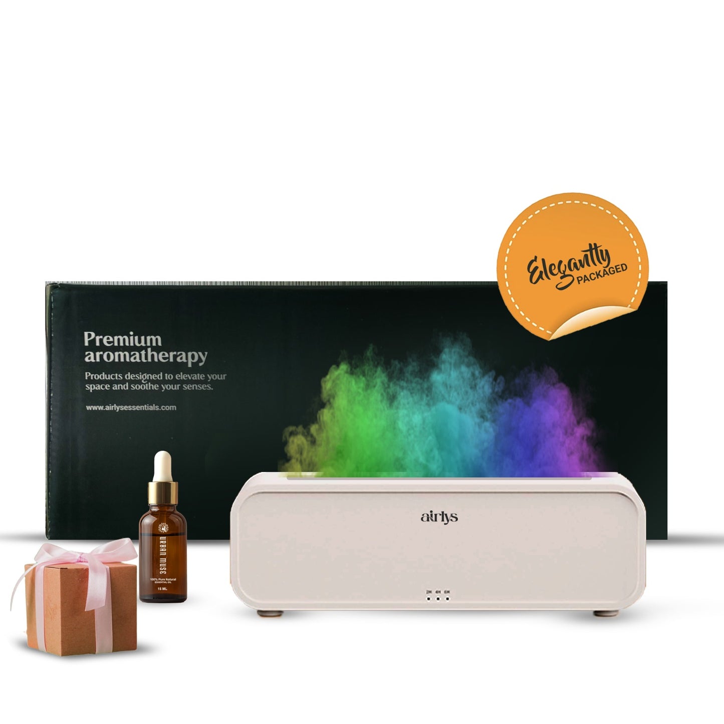 Dynamic Flame Aroma Humidifier with LED Light(15ML)