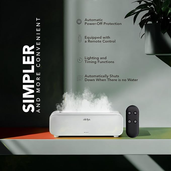 Dynamic Flame Aroma Humidifier with LED Light(15ML)