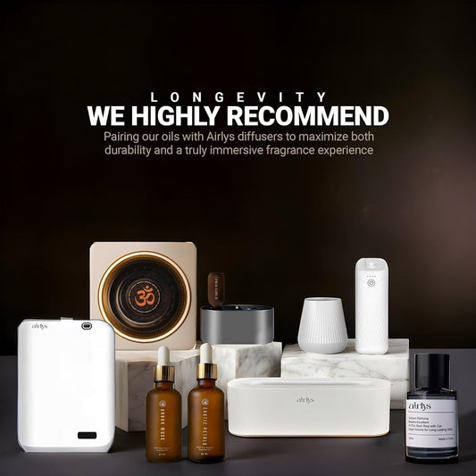 Airlys Dynamic Aroma Humidifier Diffuser, LED Light - Cool Mist Small Quiet Air Humidifier Ultrasonic Cool Mist Maker for Home, Office, Spa and Yoga, Whisper-Quiet Operation (White)