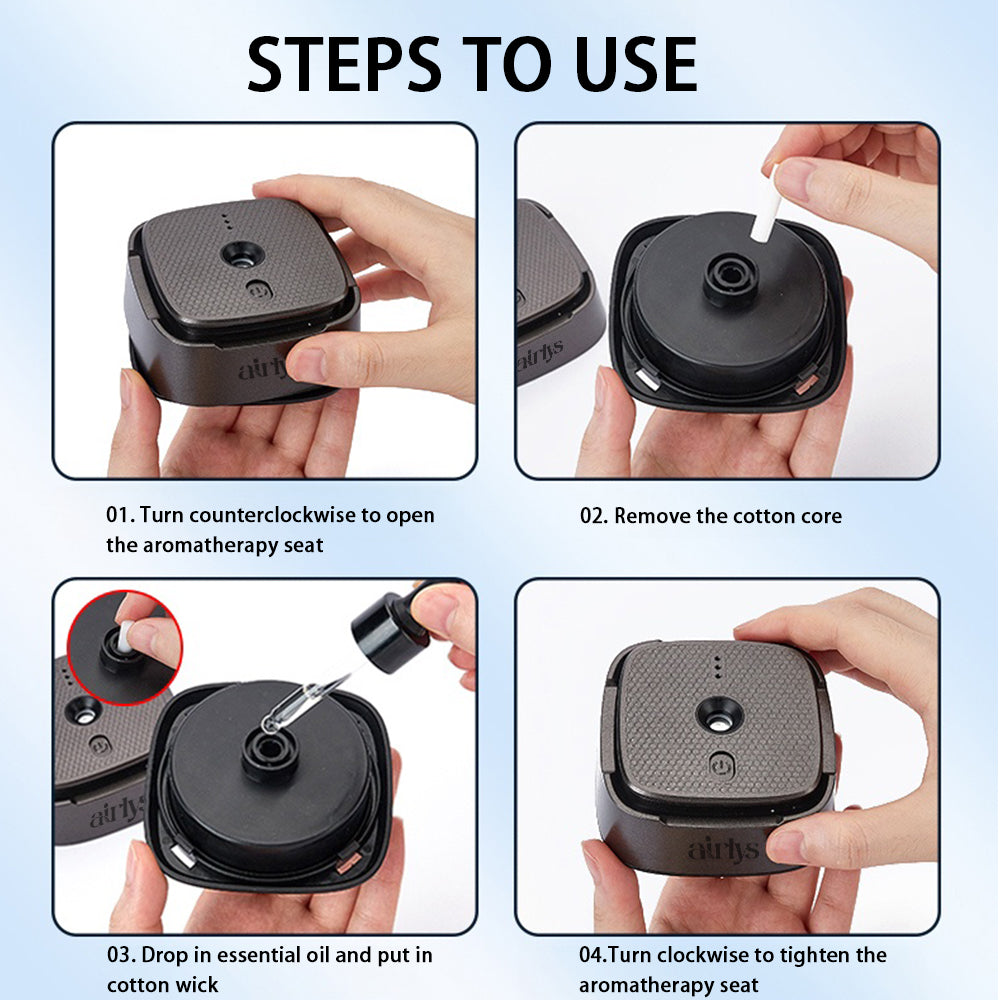 Ultrasonic Smart Aromatherapy Machine – Portable Car Diffuser