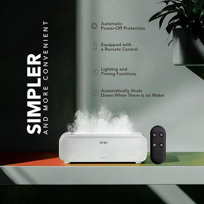 Dynamic Flame Aroma Humidifier with LED Light(15ML)