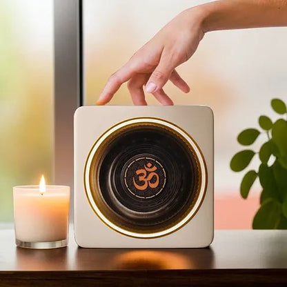 Om waterless diffuser with essential oil