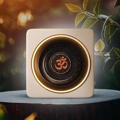 Om waterless diffuser with essential oil