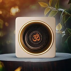 Om waterless diffuser with essential oil
